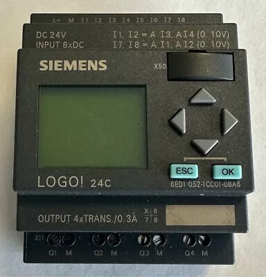 Buy Siemens Logo! 24C / 24V DC / 6ED1052-1CC01-0BA6 • 54.33$