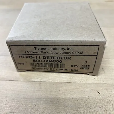 Buy New Siemens Hfpo-11 Smoke Detector 500-034800 • 475$