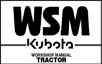 Buy 15770 Lawn Tractor Workshop Manual Kubota T1570a T1670a T1770a T1870a • 37$
