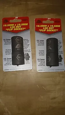 Buy  Lot Of 2 CTA Tools 4221 Lug Nut Flip Socket (18.5mm X 19.5mm) • 30$