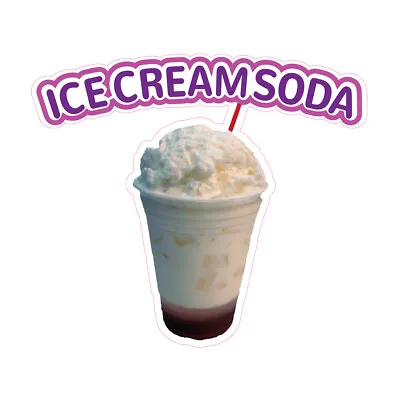 Buy Food Truck Decals Ice Cream Soda Retail Concession Concession Sign Pink • 72.99$