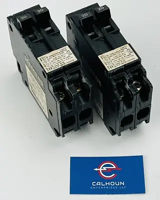 Buy (LOT OF 2)Siemens Q2020NC Twin Tandem Circuit Breaker 20A 120/240V Single Pole • 32.95$