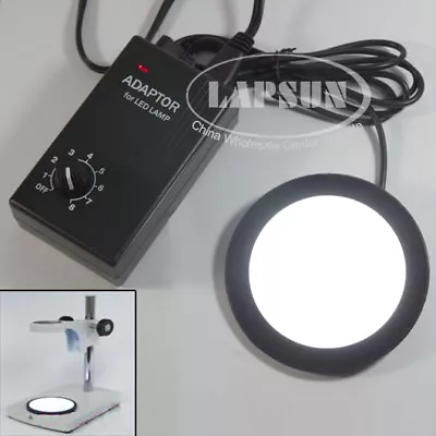 Buy 95mm Round Bottom Supplementary Source Lamp LED Light For Stereo Microscope  • 57.99$