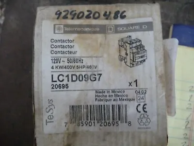Buy Schneider Electric LC1D09G7 120V 50/60Hz Contactor • 21$