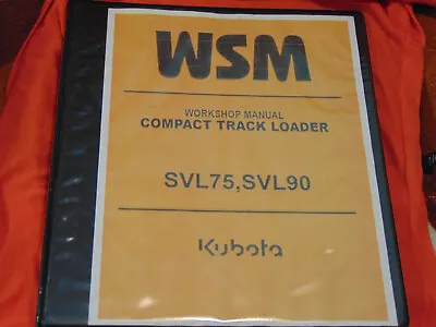 Buy Kubota SVL75-2 Compact Track Loader Skid Steer Workshop Service Manual Binder • 49.22$