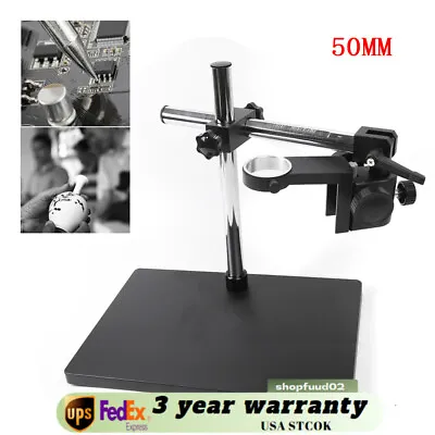 Buy Microscope Camera Boom Stereo Arm Table Stand Adjustable Holder 10-265mm Black • 76$