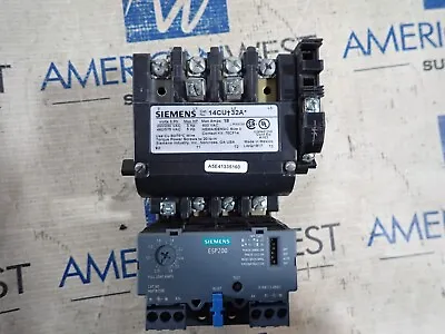 Buy Siemens Size 0 Starter 14CU32A 18 Amp 120v Coil ESP200 48ATB3S00 .75-3.4A • 139$