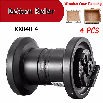Buy 4pcs Bottom Track Roller Fit Kubota KX040-4 Mini Excavator Undercarriage Black • 449$