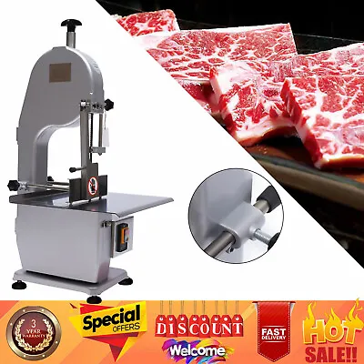 Buy 1500W Commercial Electric Meat Bone Saw Machine Frozen Meat Cutting Band Cutter • 337.25$