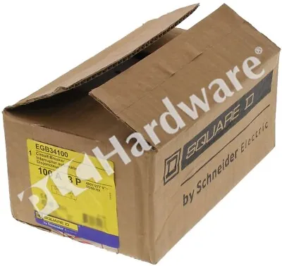Buy Surplus Open Schneider Electric EGB34100 Square-D Circuit Breaker 100 A 3-P 480V • 502.46$