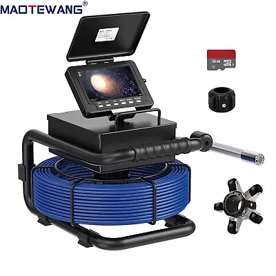 Buy 50M Pipe Inspection Camera With 512Hz Transmitter Sewer Camera Self Leveling 5  • 399.99$