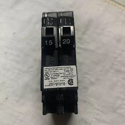 Buy Siemens Q1520 TWIN Electrical Circuit Breaker 15/20 Amp 120V Ac 1 Pole Plug In  • 18$