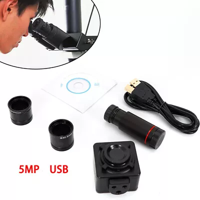 Buy 5Mp Hd Microscope Digital Electronic Eyepiece Camera Video Free Drive USB Port • 61.10$