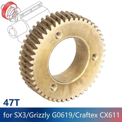Buy Small Mill Skew Wheel Tilted Gear For SIEG SX3/Grizzly G0619/JMD-3S/CX611 • 72.16$