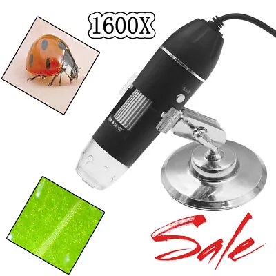 Buy 1600X USB Digital Microscope For Electronic Accessories Coin Inspection New • 16.96$