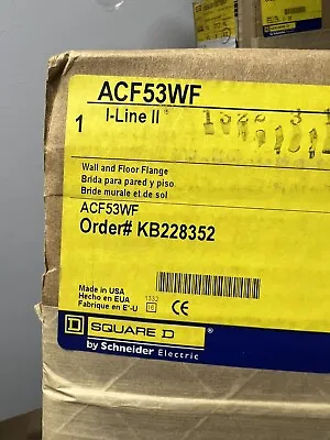Buy Square D Acf53wf : Busway Wall Flange • 325$