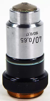 Buy Carl Zeiss Microscope Lens Plan 40/0.65 160/0.17 Objective Made In Germany • 27.29$