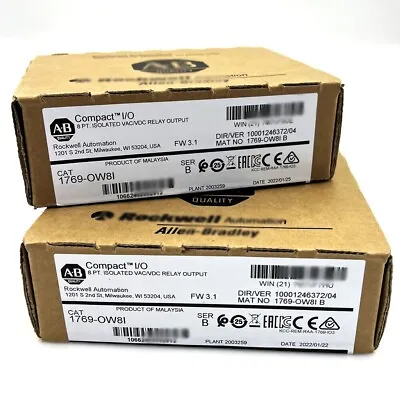 Buy Allen-Bradley AB 1769-OW8I SER B CompactLogix Relay Output Module 1769OW8I • 179.35$