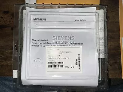 Buy Siemens PAD-3 Distributed NAC Booster Power Supply   NEW FIRE ALARM 500-699080 • 299.99$
