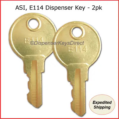 Buy ASI, E114 Dispenser Key - (2/pk.) For Paper Towel & Toilet Tissue Dispensers • 10.50$