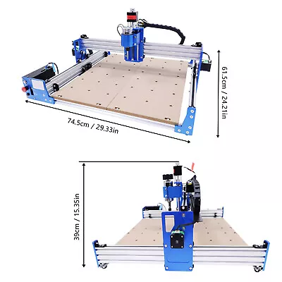 Buy 3 Axis 4040 Wood Carving Milling Machine Cnc Router Engraver Engraving Cutting • 435.75$