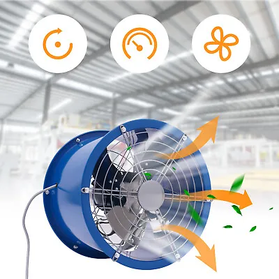Buy 16  Axial Fan Exhaust Flow Pipe Spray Booth Paint Fumes Exhaust Fan Warehouse • 126.90$