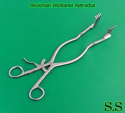 Buy Beckman Weitlaner Retractor 12.5  4x4 Prongs Blunt Surgical Instruments • 60.82$