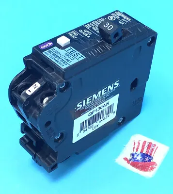 Buy New Circuit Breaker Siemens QF130AN  30 Amp 1 Pole 120V GFCI Plug On Neutral • 49.99$