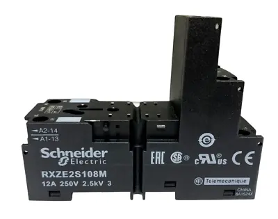 Buy Schneider Electric Rxze2s108m Relay Socket 12a 250v • 6.54$