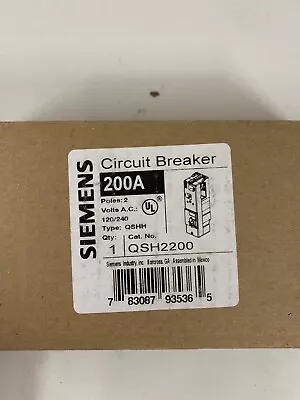 Buy Siemens QSH2200  200 Amp Multi-Family Main Breaker Type QSHH NEW In BOX • 149.99$