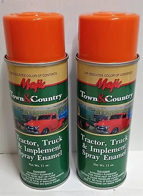 Buy 2 Cans Orange Spray Paint For Kubota Tractor Skid Steer Loader Lawn Mower • 38.22$