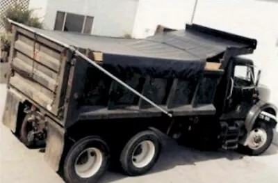 Buy Vinyl 18oz Dump Truck Tarp Waterproof Heavy Duty W/ Side Flaps • 245$