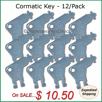 Buy Cormatic Dispenser Key #50504 For Paper Towel, Toilet Tissue Dispensers (12/pk.) • 10.50$