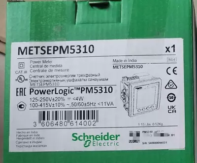 Buy Electric Metsepm5310 Power Logic Pm5300 Power Meter Fast Shipping • 626$