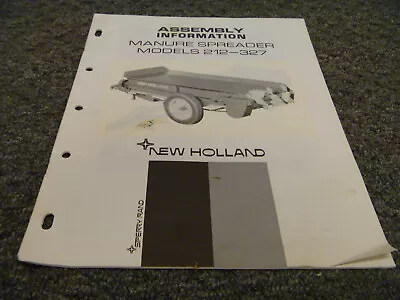 Buy New Holland Sperry Rand 212 327 Manure Spreader Assembly Information Manual • 104.30$