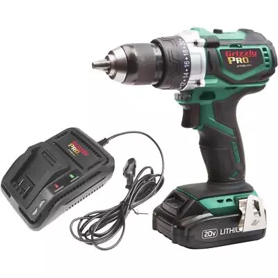 Buy Grizzly PRO T30290X1 20V Hammer Drill Kit With Li-Ion Battery & Charger • 188.95$