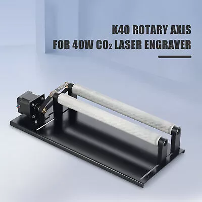 Buy OMTech K40 Rotary Tool 40W CO2 Laser Engraver Attachment W Nema17 Stepper Motor • 103.47$