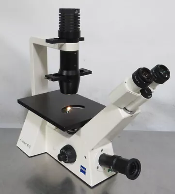 Buy T190038 Carl Zeiss Axiovert 40C Inverted Microscope W/ 4 Objectives • 1,500$