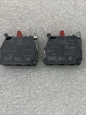 Buy (lot Of 2) Schneider Electric Zbe-102 Contact Block *used* • 9.99$