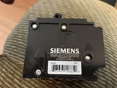 Buy Siemens Q260 60Amp 2 Pole 240V Circuit Breaker - Black • 10$