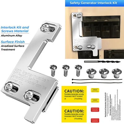 Buy Generator Interlock Kit For Siemens / Murray/ ITE 150amp 200 Amp Panel Breaker • 33.99$
