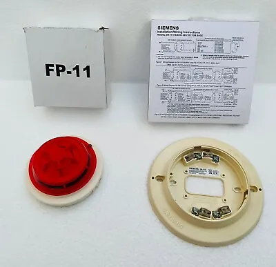 Buy Siemens FP-11 Intelligent Fire Alarm Smoke Heat Detector #Free Express Shipping • 72.99$