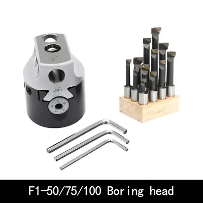 Buy Lathe Boring Bar Steel Durable Head Hex Wrench Milling Cutter Machine Tools • 288.85$