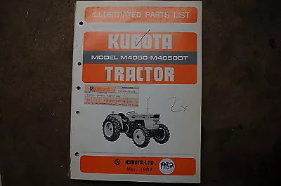 Buy KUBOTA M4050 DT Tractor Parts Manual Book Catalog List Spare Farm 1982 Factory • 48.71$