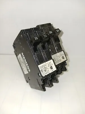 Buy Lot Of 2) Siemens 20 Amp Circuit Breaker Single Pole 120/240 Vac Tandem Q2020 • 29.99$