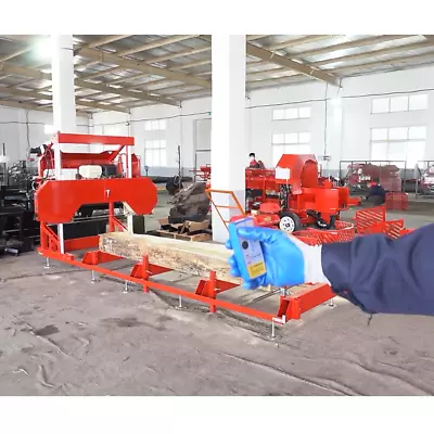 Buy 32  Capacity Portable Sawmill 17HP LIFAN GASOLINE ELECTRIC START Unload Yourself • 6,999$