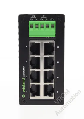 Buy New Wieland Wienet UMS 8 HW: 1.2 Wieland 83.040.0001.0 IP Ethernet Switch 8 Por • 450$