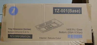 Buy Take Out Sushi Tray 8.9  X 3.75  (1400/case) TZ-001 Sakura Color BASE ONLY • 84.99$
