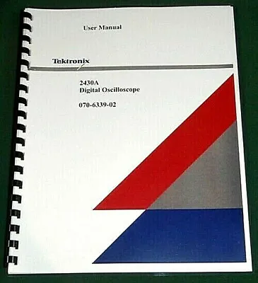 Buy Tektronix 2430A User Manual: Comb Bound & Protective Covers • 21.25$