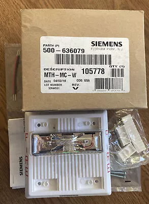 Buy Siemens MTH-MC-W 500-636079 White Fire Alarm Multi-Tone Horn / Multi Cd Strobe • 57.57$
